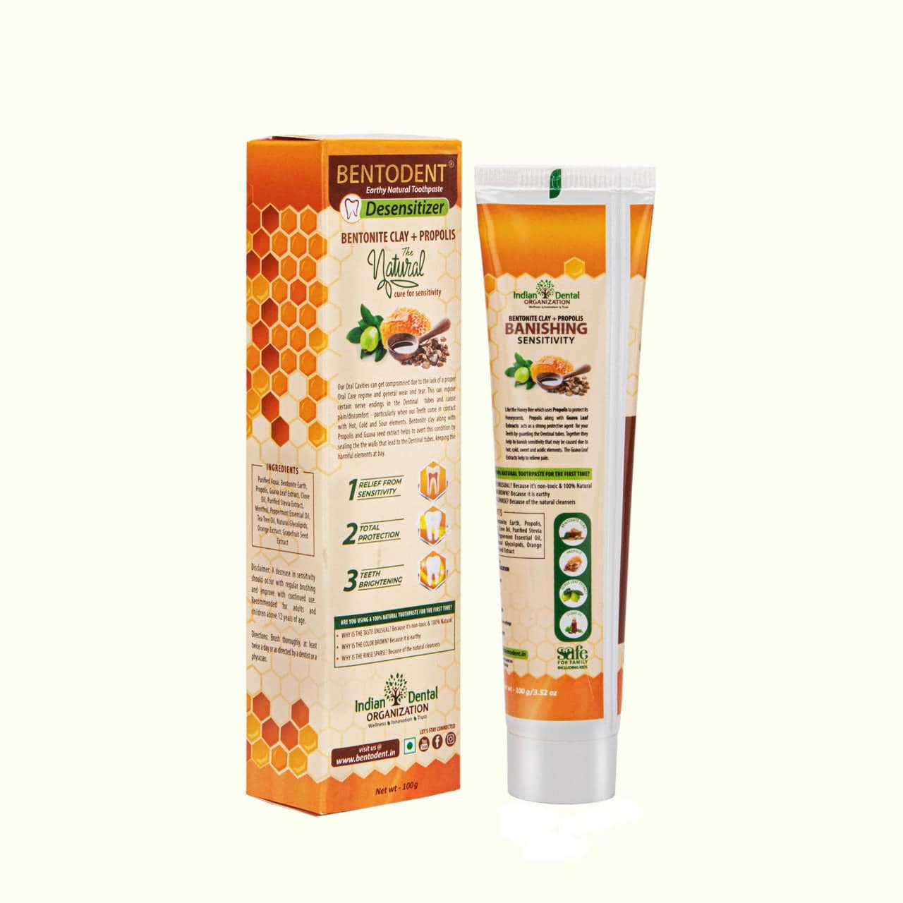 Bentodent Sensitivity Relief Toothpaste - Clovomint (Twin Pack) - Indian Dental Organization
