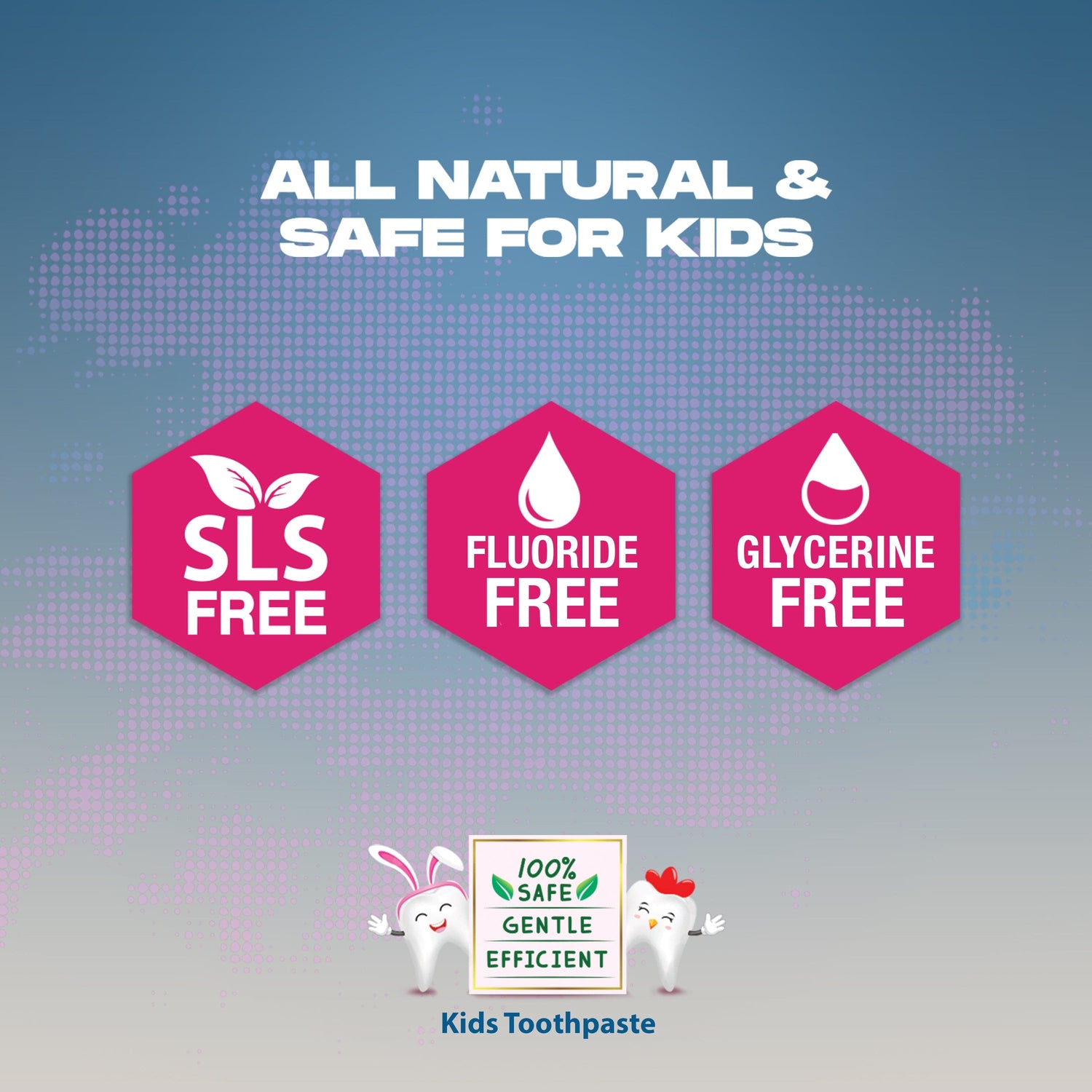 Bentodent Junior Bubbly Burst Toothpaste - Natural &amp; Fluoride Free - bentodent x idonaturals
