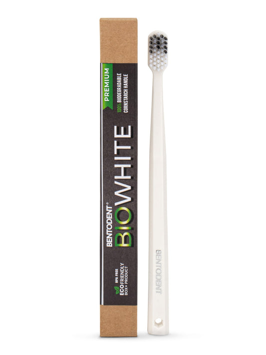 Bio White Adult Biodegradable Toothbrush - Indian Dental Organization