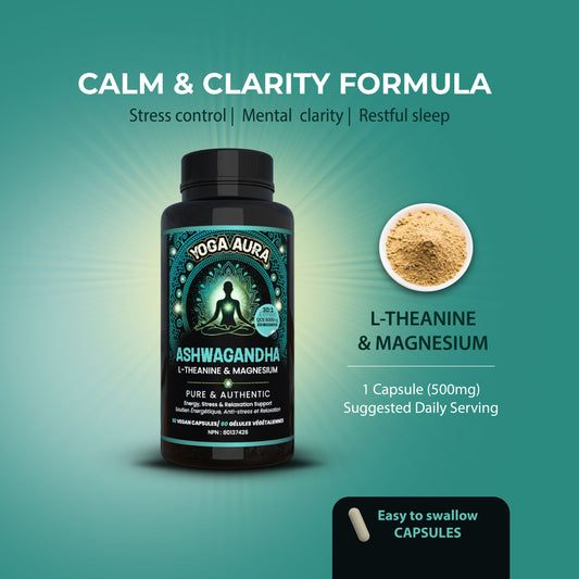 Ashwagandha Tri Formula QCE 30:1 6000 mg- 200mg,L-theanine 200mg, Magnesium 75mg