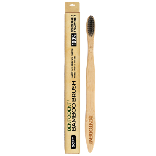 Bentodent Slim Bamboo Charcoal Toothbrush - Soft - Indian Dental Organization