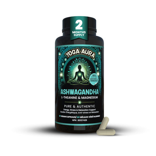 Ashwagandha Tri Formula QCE 30:1 6000 mg- 200mg,L-theanine 200mg, Magnesium 75mg